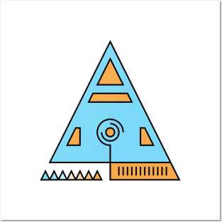 Sacred Geometry or a Pyramid (Version 2) Posters and Art